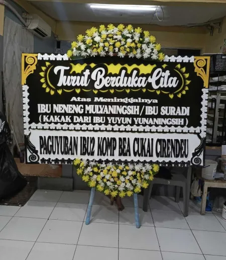 Papan Bunga Duka Cluster Alegria Bsd